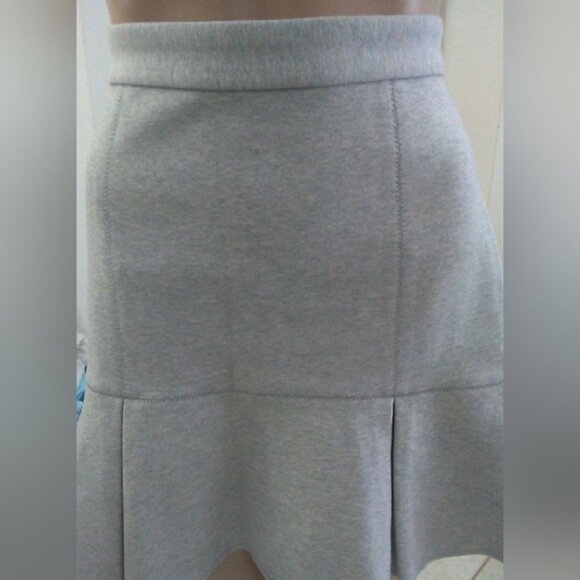 BNWOT MADEWELL SZ. 2 MINI SKIRT PLEATED HEATHERED GREY SHARP CLASSY & ELEGANT - Picture 10 of 10